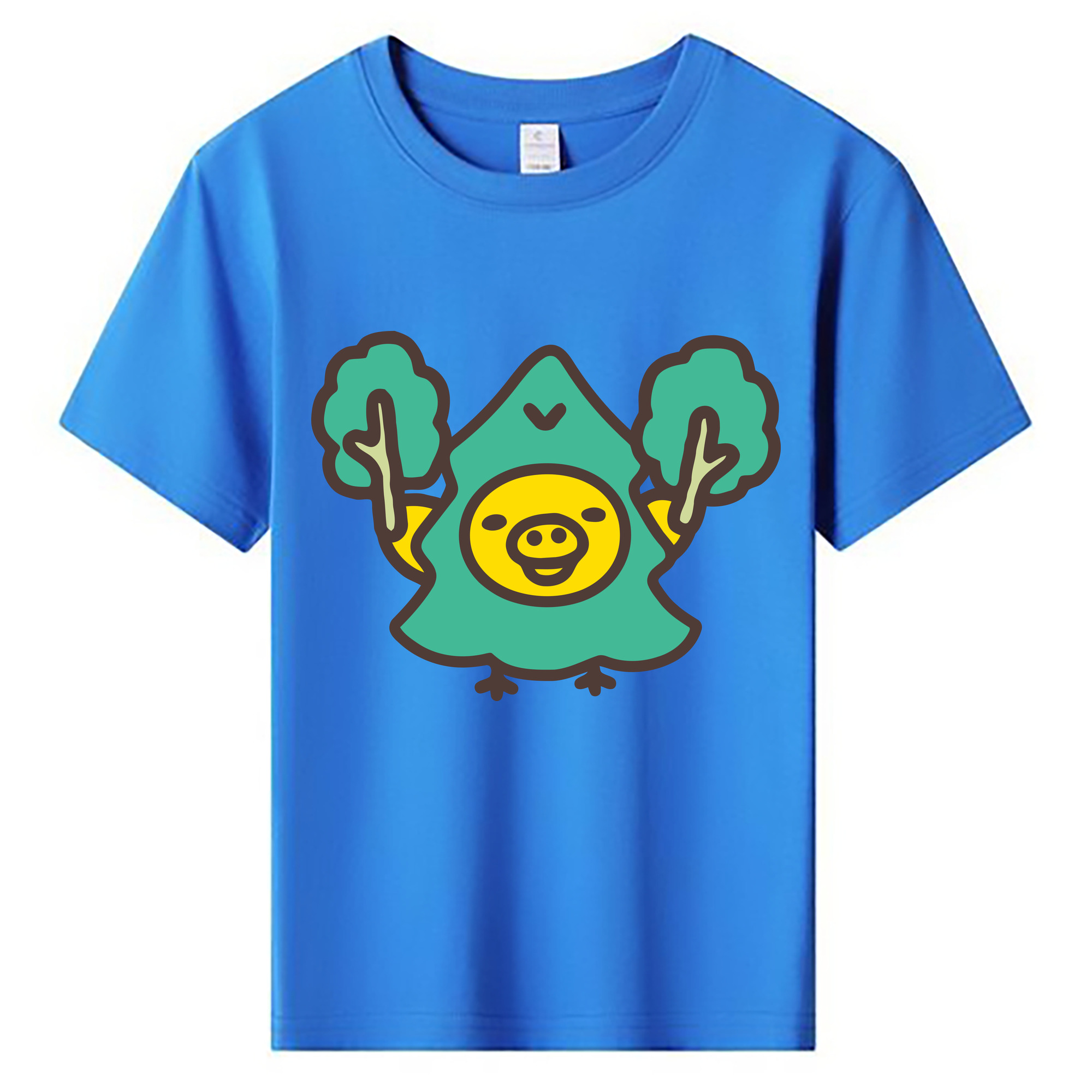（画像用） リラックマ リラックマ キイロイトリ Rilakkuma Korilakkuma Kiiroitori 綿100％キッズTシャツ（フロントプリント）